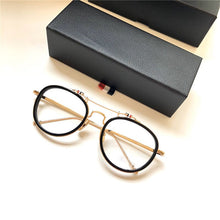 Load image into Gallery viewer, York Thom Brand Retro Round Glasses Frame TBS815 Men Women Double Beam Eyeglasses Optical Prescription With original Box