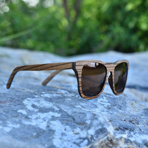 Zebra Wood Sunglasses Wood Polarized Sunglasses Men Women's Glasses Men UV400 Protection Eyewear Oculos de sol Wooden Box