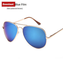 Carica l'immagine nel visualizzatore di Gallery, Occhiali da sole Zeontaat Occhiali da sole firmati Toad Mirror Color Film Occhiali da sole in metallo unisex Occhiali da viaggio per esterni 