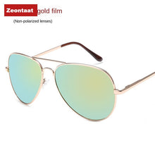 Carica l'immagine nel visualizzatore di Gallery, Occhiali da sole Zeontaat Occhiali da sole firmati Toad Mirror Color Film Occhiali da sole in metallo unisex Occhiali da viaggio per esterni 