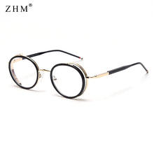Load image into Gallery viewer, anti-blue computer glasses oval retro male metal  designer female round frame optical round frame glasses