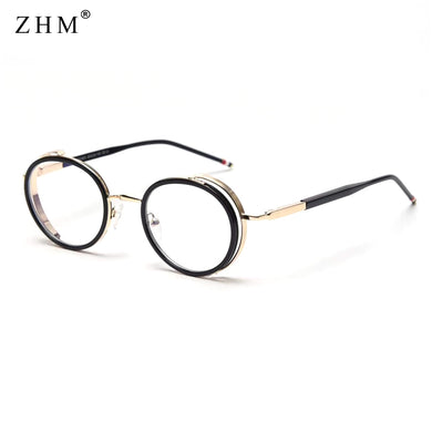 anti-blue computer glasses oval retro male metal  designer female round frame optical round frame glasses
