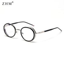 Load image into Gallery viewer, anti-blue computer glasses oval retro male metal  designer female round frame optical round frame glasses