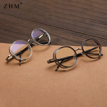 Load image into Gallery viewer, anti-blue computer glasses oval retro male metal  designer female round frame optical round frame glasses