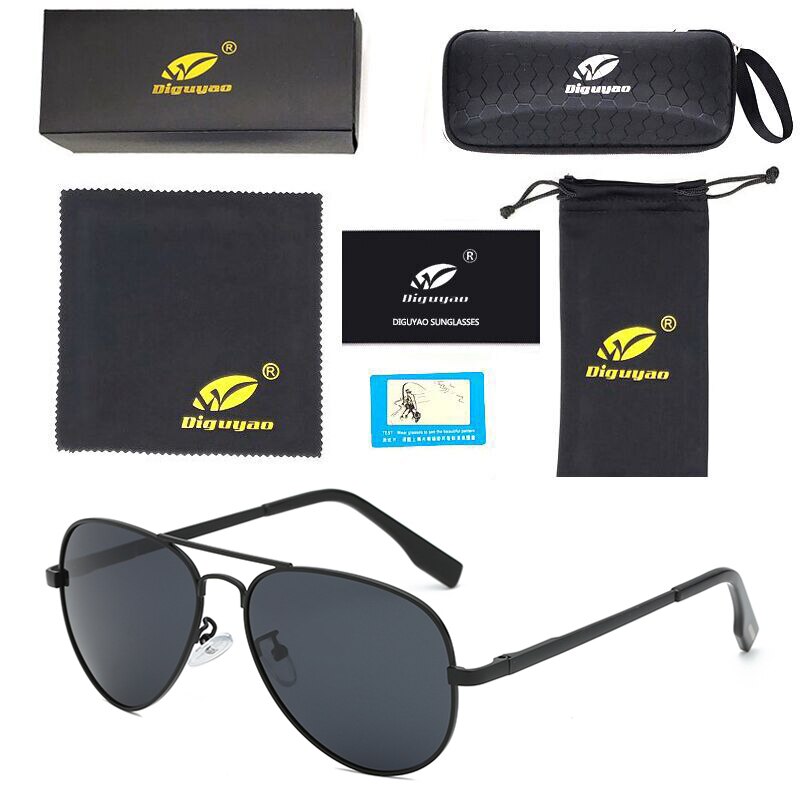 uv400  sunglasses women shades retro sunglasses Male Pilot black polarized men driving glasses Zonnebril