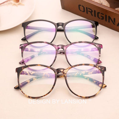 arrived Oval lens Frame Glasses Clear lens Optical Oculos de sol classic Women&Men glasses frame grau N741
