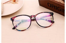Carica l&#39;immagine nel visualizzatore di Gallery, arrived Oval lens Frame Glasses Clear lens Optical Oculos de sol classic Women&amp;Men glasses frame grau N741