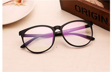Carica l&#39;immagine nel visualizzatore di Gallery, arrived Oval lens Frame Glasses Clear lens Optical Oculos de sol classic Women&amp;Men glasses frame grau N741