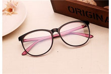 Carica l&#39;immagine nel visualizzatore di Gallery, arrived Oval lens Frame Glasses Clear lens Optical Oculos de sol classic Women&amp;Men glasses frame grau N741