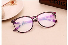 Carica l&#39;immagine nel visualizzatore di Gallery, arrived Oval lens Frame Glasses Clear lens Optical Oculos de sol classic Women&amp;Men glasses frame grau N741