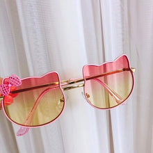 Load image into Gallery viewer, bear ear children&#39;s sunglasses bq2024 metal street ssunglasses 5-16 years old bow glasses