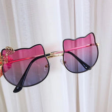 Load image into Gallery viewer, bear ear children&#39;s sunglasses bq2024 metal street ssunglasses 5-16 years old bow glasses