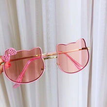 Load image into Gallery viewer, bear ear children&#39;s sunglasses bq2024 metal street ssunglasses 5-16 years old bow glasses