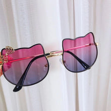 Load image into Gallery viewer, bear ear children&#39;s sunglasses bq2024 metal street ssunglasses 5-16 years old bow glasses