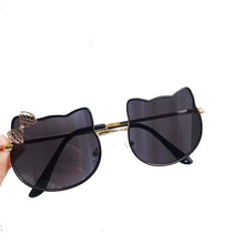 Load image into Gallery viewer, bear ear children&#39;s sunglasses bq2024 metal street ssunglasses 5-16 years old bow glasses