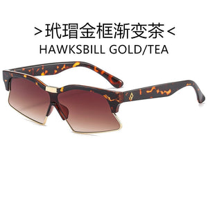 brand European and American conjoined design Sunglasses retro small frame irregular Sunglasses outdoor sports UV
