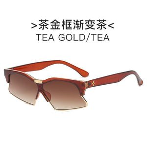 brand European and American conjoined design Sunglasses retro small frame irregular Sunglasses outdoor sports UV