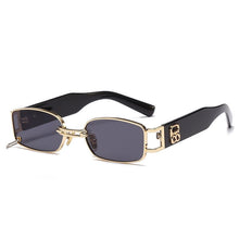 Load image into Gallery viewer, brand sunglasses men trendy personality  women wear earrings small square sunglasses women