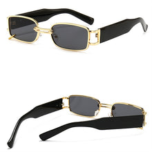 Load image into Gallery viewer, brand sunglasses men trendy personality  women wear earrings small square sunglasses women
