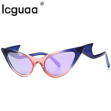 Load image into Gallery viewer, cat eye shade for women sunglasses brand woman cateye glasses oculos feminino sunglasses Sexy UV400 Oculos