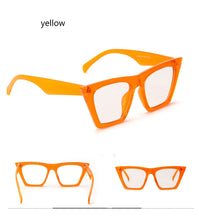 Load image into Gallery viewer, cat eye small frame sunglasses, handsome personality, flying wing lens sunglasses, couples and teenagers