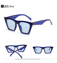 Load image into Gallery viewer, cat eye small frame sunglasses, handsome personality, flying wing lens sunglasses, couples and teenagers