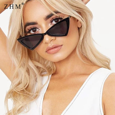 cat eye sunglasses retro glasses ladies men transparent lenses irregular small triangle sexy women sunglasses