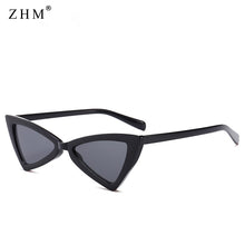 Load image into Gallery viewer, cat eye sunglasses retro glasses ladies men transparent lenses irregular small triangle sexy women sunglasses