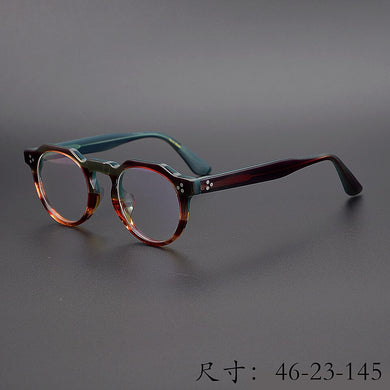 coming Vintage Acetate irregular eyeglass frame 9532 hand made in Japan women and men unique style high completed quality