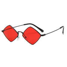 Carica l&#39;immagine nel visualizzatore di Gallery, diamond-shaped sunglasses, ocean film sunglasses, men and women personality glasses, metal sunglasses