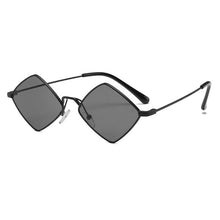 Carica l&#39;immagine nel visualizzatore di Gallery, diamond-shaped sunglasses, ocean film sunglasses, men and women personality glasses, metal sunglasses