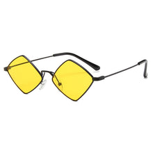 Carica l&#39;immagine nel visualizzatore di Gallery, diamond-shaped sunglasses, ocean film sunglasses, men and women personality glasses, metal sunglasses