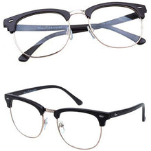 Carica l&#39;immagine nel visualizzatore di Gallery, Eyewear Retro male and female models frame rivet optical glasses oculos de grau half frame