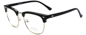 Eyewear Retro male and female models frame rivet optical glasses oculos de grau half frame