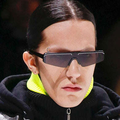 cat eye sunglasses trendy personality glasses European and American net red one-piece sunglasses catwalk sunglasses