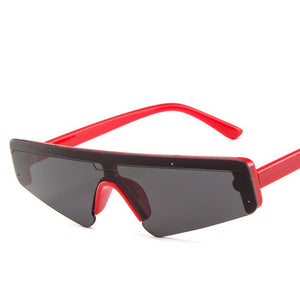 cat eye sunglasses trendy personality glasses European and American net red one-piece sunglasses catwalk sunglasses