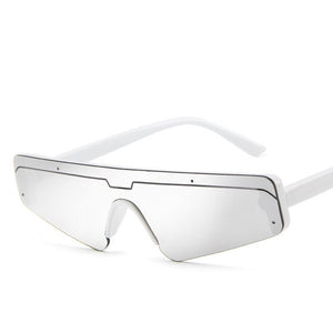 cat eye sunglasses trendy personality glasses European and American net red one-piece sunglasses catwalk sunglasses