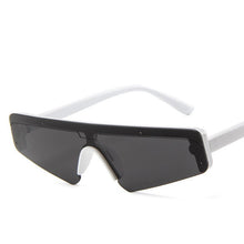 Load image into Gallery viewer, cat eye sunglasses trendy personality glasses European and American net red one-piece sunglasses catwalk sunglasses