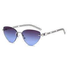 Load image into Gallery viewer, cool single female sunglasses style cat eye  frameless retro brand design female sunglasses sexy sunglasses