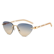 Load image into Gallery viewer, cool single female sunglasses style cat eye  frameless retro brand design female sunglasses sexy sunglasses