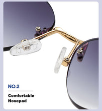 Load image into Gallery viewer, cool single female sunglasses style cat eye  frameless retro brand design female sunglasses sexy sunglasses