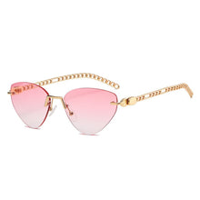 Load image into Gallery viewer, cool single female sunglasses style cat eye  frameless retro brand design female sunglasses sexy sunglasses