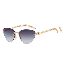 Load image into Gallery viewer, cool single female sunglasses style cat eye  frameless retro brand design female sunglasses sexy sunglasses