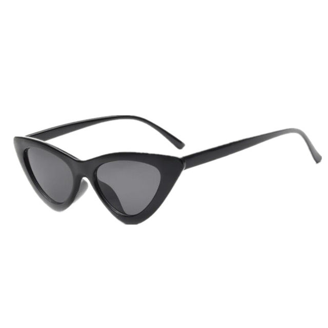 cute sexy women's sunglasses cat eye female retro brand designer triangle small sunglasses female uv400