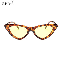 Load image into Gallery viewer, cute sexy women&#39;s sunglasses cat eye female retro brand designer triangle small sunglasses female uv400