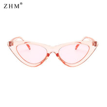 Load image into Gallery viewer, cute sexy women&#39;s sunglasses cat eye female retro brand designer triangle small sunglasses female uv400