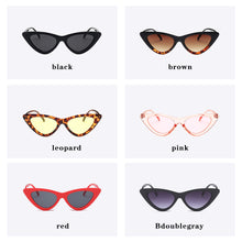 Load image into Gallery viewer, cute sexy women&#39;s sunglasses cat eye female retro brand designer triangle small sunglasses female uv400