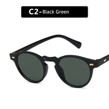 Load image into Gallery viewer, small round sunglasses men women ladies  brand designer ladies vintage oval black sunglasses sunglasses UV400