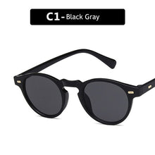 Load image into Gallery viewer, small round sunglasses men women ladies  brand designer ladies vintage oval black sunglasses sunglasses UV400