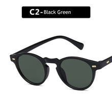 Load image into Gallery viewer, small round sunglasses men women ladies  brand designer ladies vintage oval black sunglasses sunglasses UV400